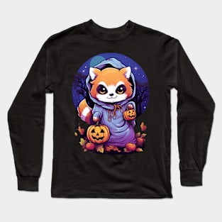 Red Panda Trick or Treat Long Sleeve T-Shirt